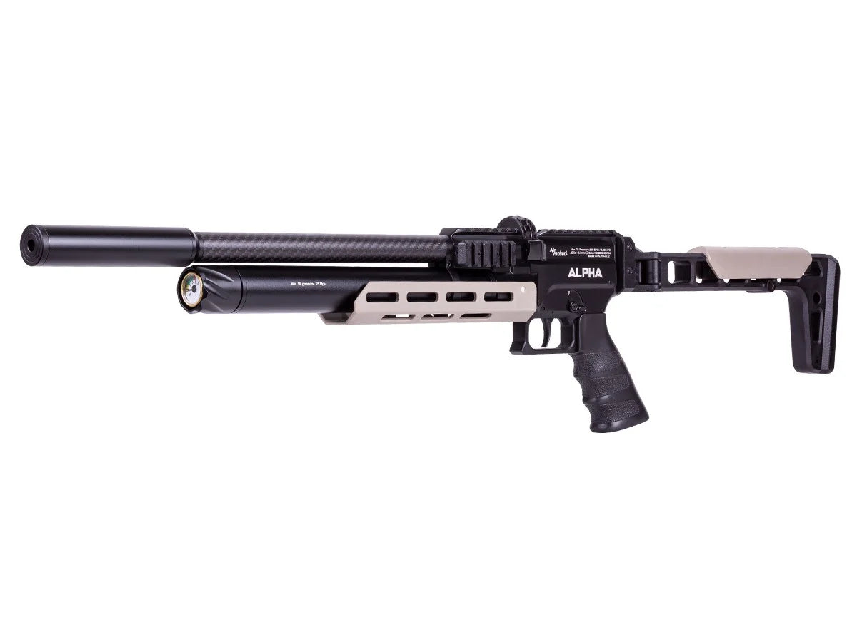 Air Venturi Alpha Air Rifle, Standard Aluminum Bottle, .22 Cal