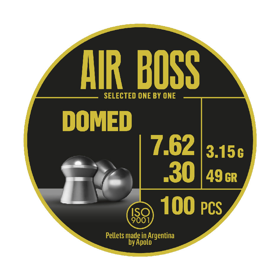 Air Boss Domed 7.62mm .30 Cal — 49 Grain Competition Pellets