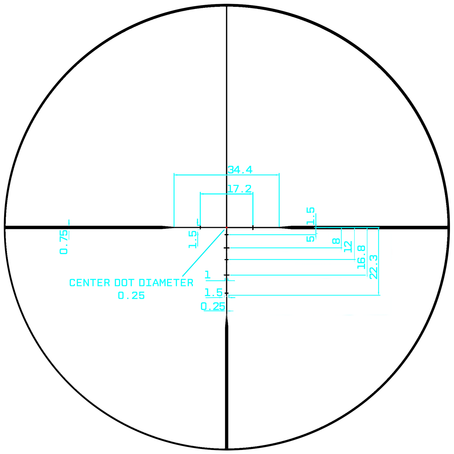 MON Beast 3-12x44 SFP Scope FIB02 (Fiber Optic Scope)