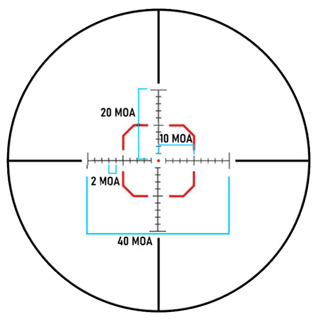 MON Banshee 1-8x24 LPVO Rifle Scope MX1 BLACK