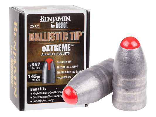 Benjamin Nosler Air Rifle Bullets: Ballistic Tip eXTREME 9mm/357