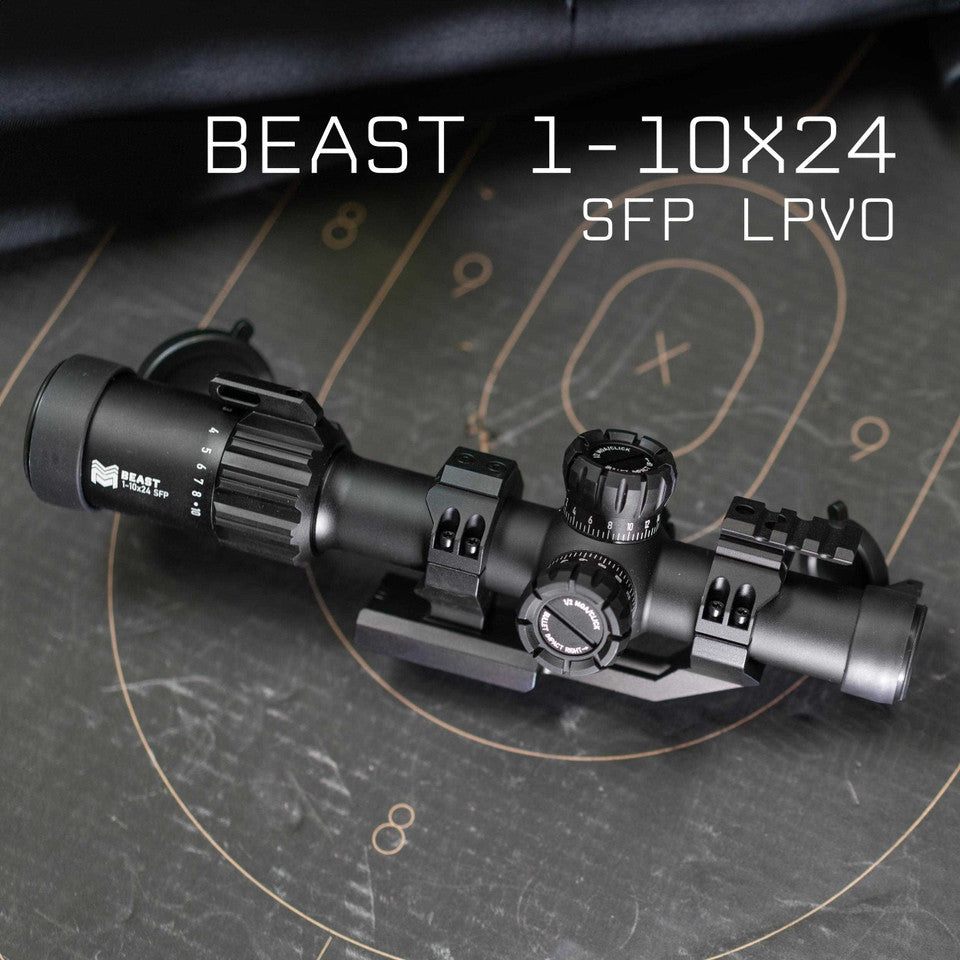 MON Beast 1-10x24 Second Focal Plane LPVO Series CM8