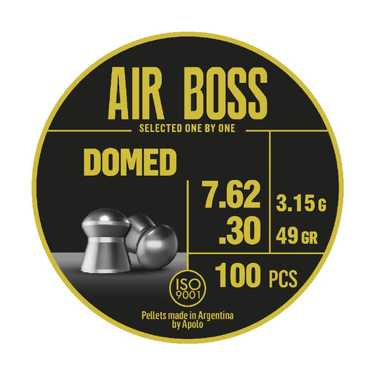 Air Boss Domed 7.62mm .30 Cal — 49 Grain Competition Pellets
