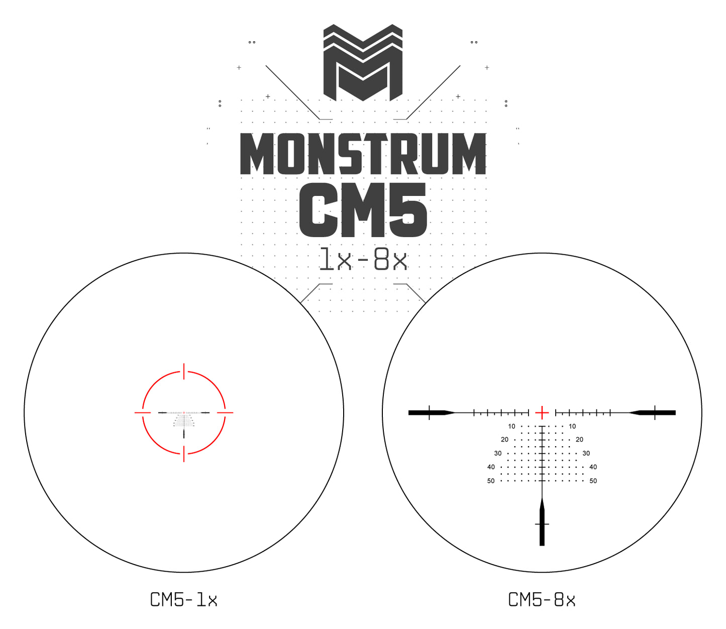 MON Beast 1-8x24 First Focal Plane LPVO Series MORPHEUS MOA