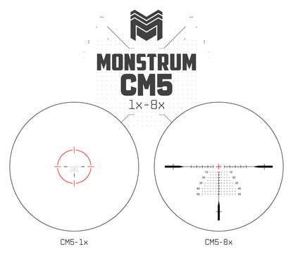 MON Beast 1-8x24 First Focal Plane LPVO Series MORPHEUS MOA