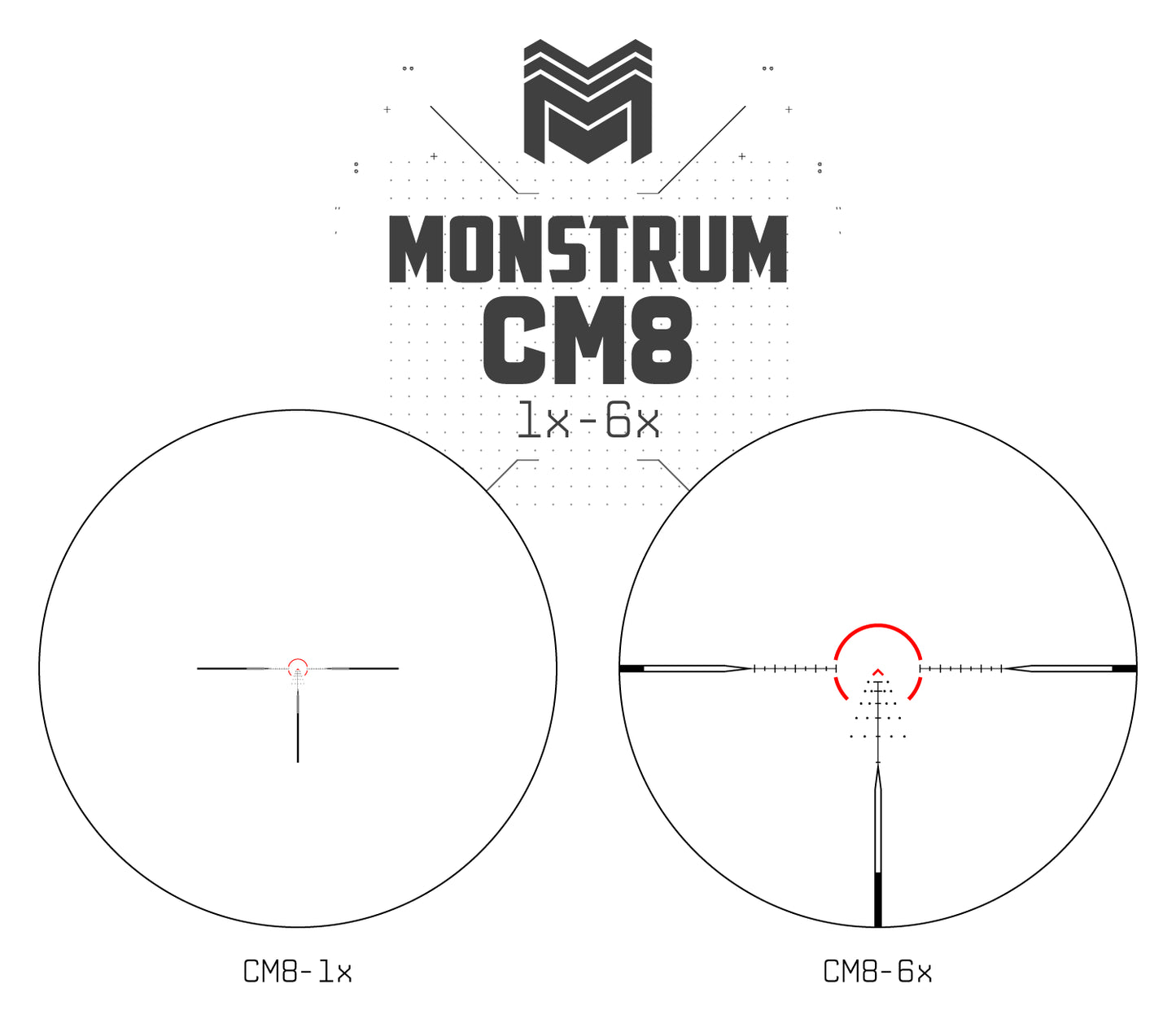 MON Beast 1-6x24 Second Focal Plane LPVO Series CM8-MOA