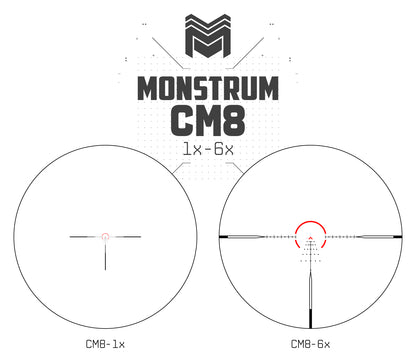 MON Archangel 1-6x24 First Focal Plane LPVO CM8 - MOA