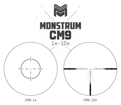 MON Beast 1-10x24 First Focal Plane LPVO Series CM9 - MOA