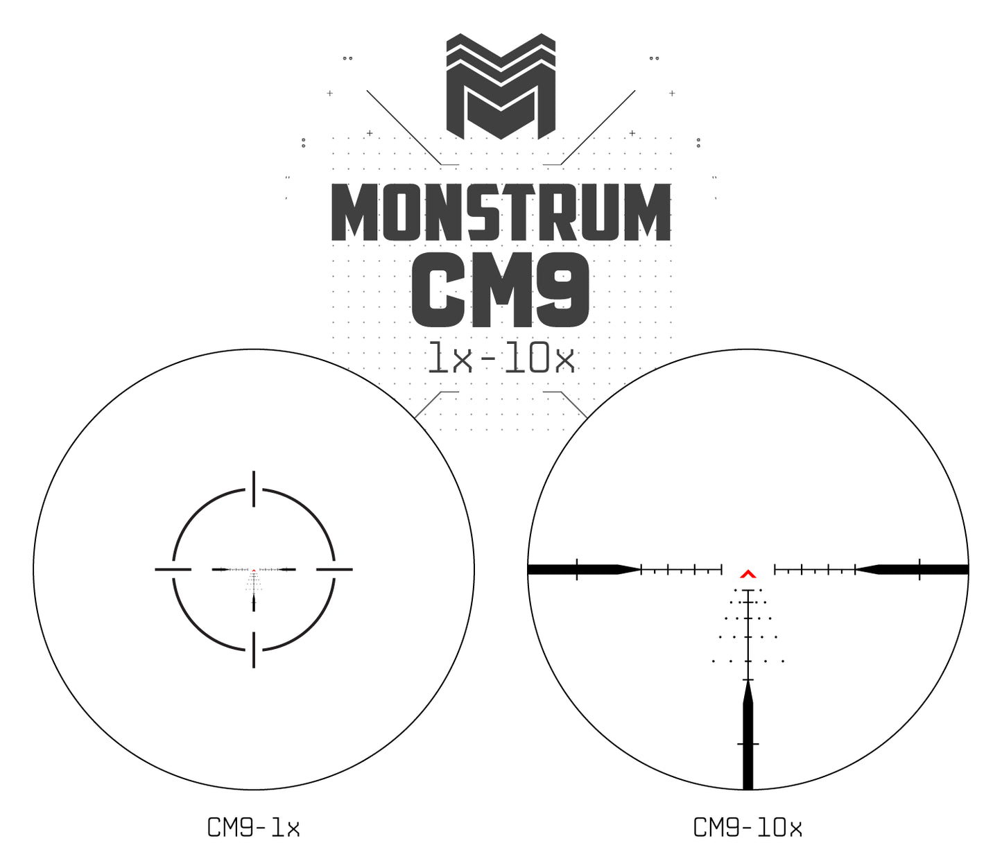 MON Archangel X2 1-10x24 First Focal Plane LPVO Series CM9 MOA