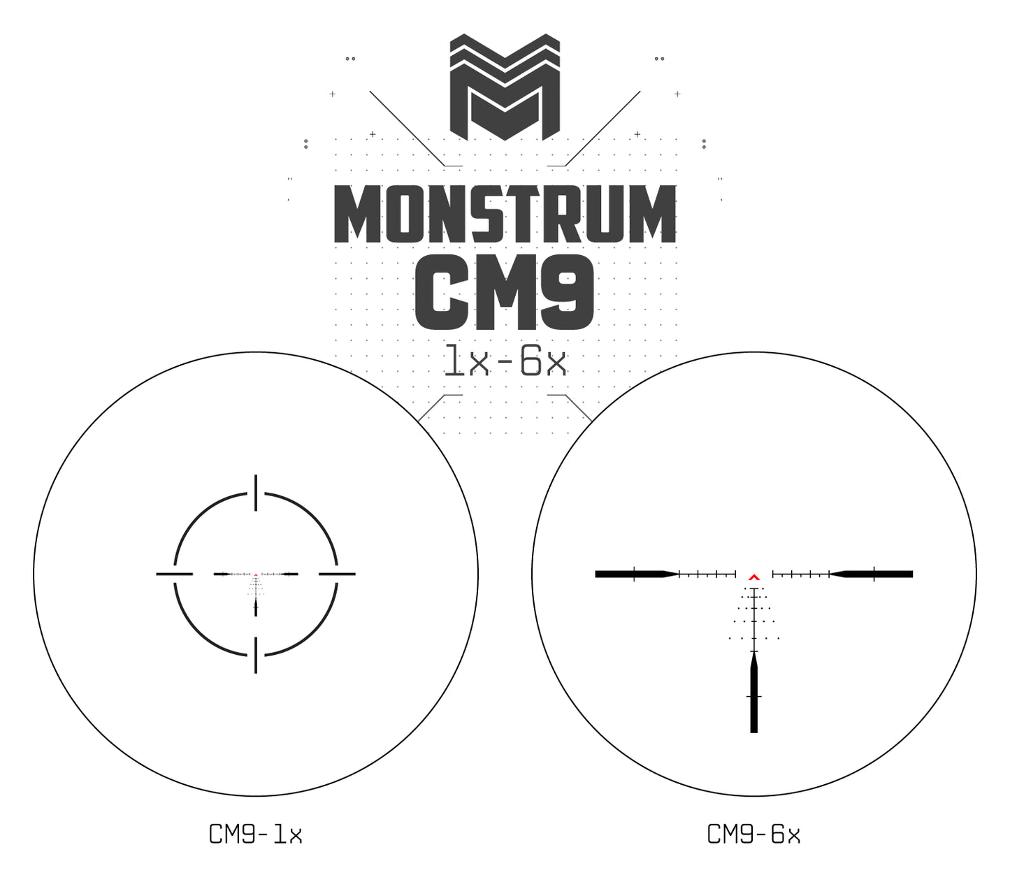 MON Beast 1-6x24 First Focal Plane LPVO Series CM9-MOA