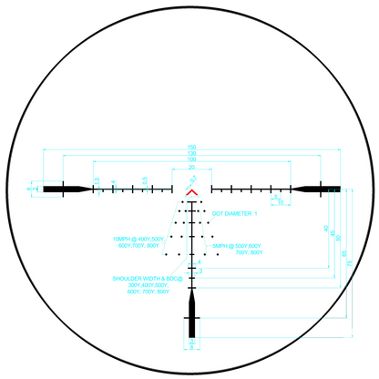 MON Banshee 1-6x24 LPVO Rifle Scope CM9 FDE