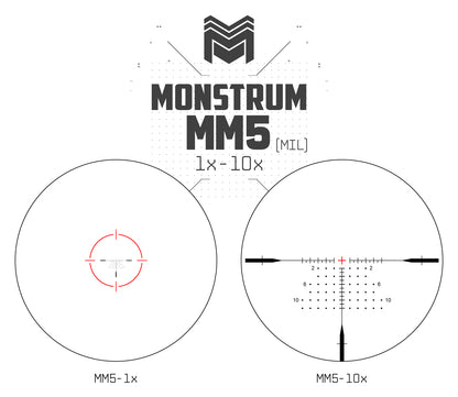 MON Archangel 1-10x24 First Focal Plane LPVO MM5 MIL