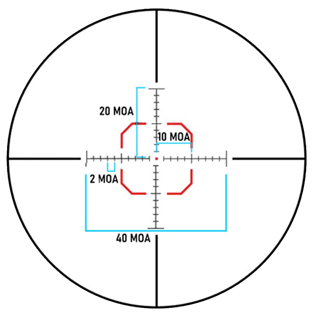 MON Banshee 1-6x24 LPVO Rifle Scope MX1 FDE