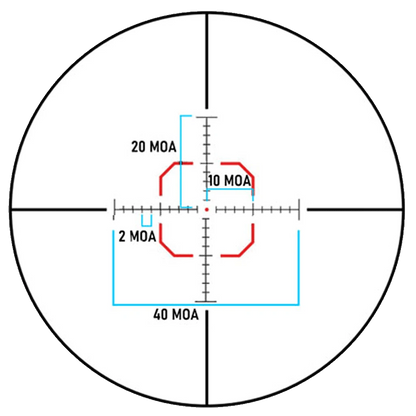 MON Banshee 1-6x24 LPVO Rifle Scope MX1 FDE